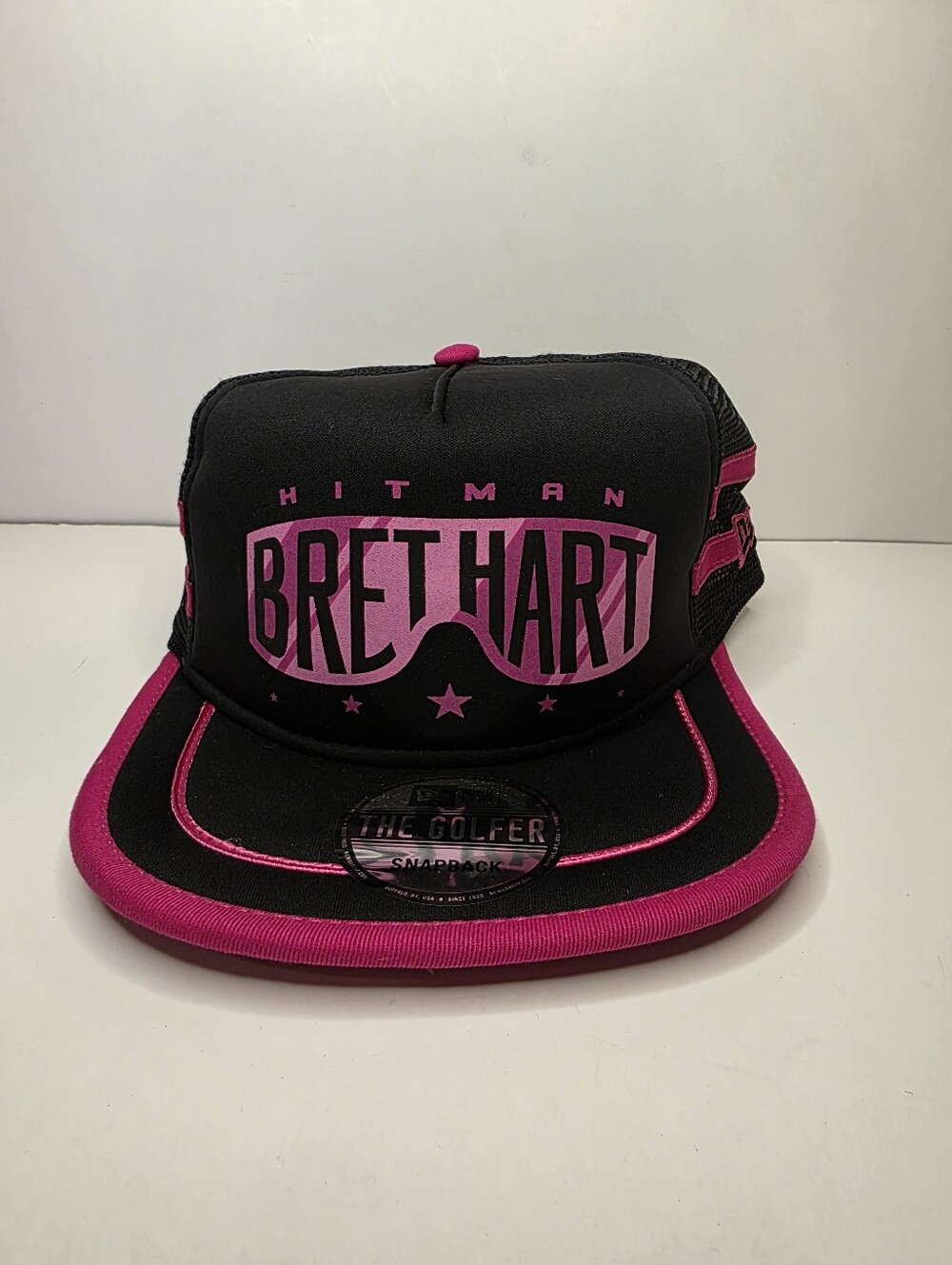 BNWT New Era The Golfer WWE Hitman Bret Hart Snapback Trucker Hat OSFM